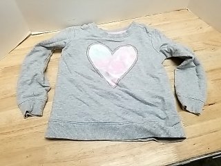 Item #351 — New Gray Heart Sweatshirt 3T photo 1 of 3