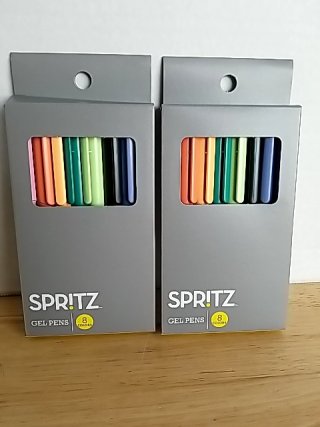 Item #326 — New Spritz Gel Pens 8-Color Set photo 1 of 2
