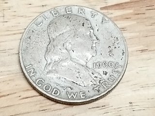 Item #17 — 1960 D Franklin Silver Half Dollar