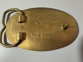 Item #505 — Old Electricians Belt Buckle 3.5 x 2.5 photo 3 of 3