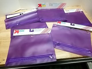 Item #330 — New Purple Binder Pouches Lot photo 2 of 3