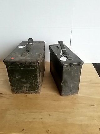 Item #405 — MILITARY Ammo Cans, largest 12 by 7 by 6 inch photo 3 of 3