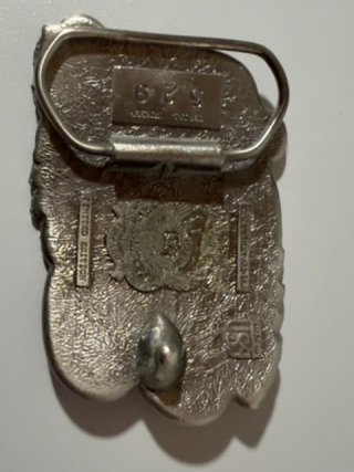 Item #511 — I'd Rather Be Hunting Hunter Guns Vintage 1978 The Great American Belt Buckle photo 2 of 5