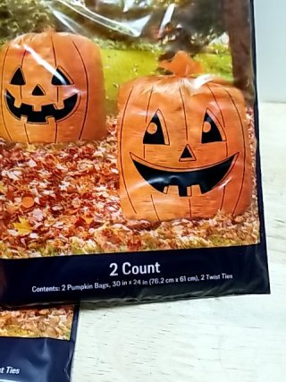 Item #54 — New Pumpkin Leaf Bags - 3 Packages photo 2 of 2