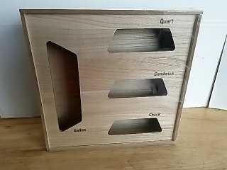 Item #323 — New Wooden Bag Storage Organizer photo 1 of 2