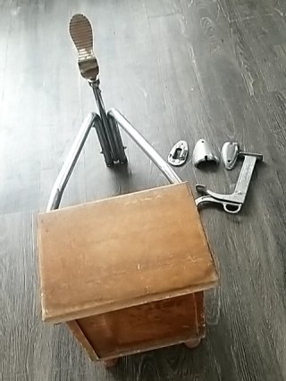 Item #421 — SHOE shine set up, approx 20 inch tall photo 5 of 5