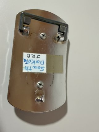 Item #506 — Silver Belt Buckle with Stone 3.5 x 2.5 photo 3 of 3