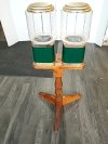 Item #5 — Double Gumball Machine on Stand, 25 cent, no key photo 4 of 4