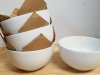 Item #532 — New White Ceramic Bowls Set