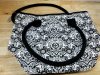 Item #209 — Black & White Fit Fresh Patterned Tote Bag