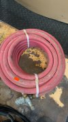 Item #305 — Coiled Pink Hose with Fittings