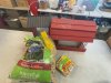 Item #72 — Red Bird Feeder Set