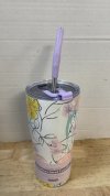 Item #116 — New Floral Stainless Steel Tumbler