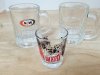 Item #646 — Assorted Glass Mugs, 3 in