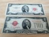 Item #573 — Pair of Vintage $2 Bills 1953, 1928