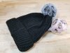 Item #181 — New Black Pom-Pom Beanie
