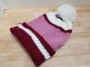 Item #512 — New Striped Pom-Pom Beanie