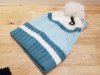 Item #508 — New Blue Pom-Pom Beanie