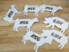 Item #141 — New Farm Animal Metal Ornaments