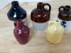 Item #645 — Vintage Stoneware Jugs, largest is 5 in, exc cond