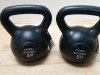 Item #414 — New Pair of 5 LB Kettlebells