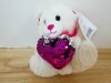 Item #761 — New Sequin Heart Teddy Bear