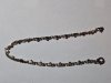 Item #96 — 9 inch heart baraclet/ankle bracelet, silver plated