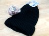 Item #123 — New Black Pom-Pom Beanie