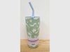 Item #347 — New Floral Stainless Steel Tumbler