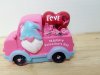 Item #606 — New Valentine's Gnome light up truck approx 5 inch