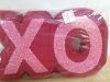 Item #642 — New Red XO pillow approx 16 by 12 inch